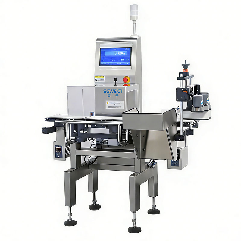 High-Speed Bottle Checkweigher with Clamping Conveyor